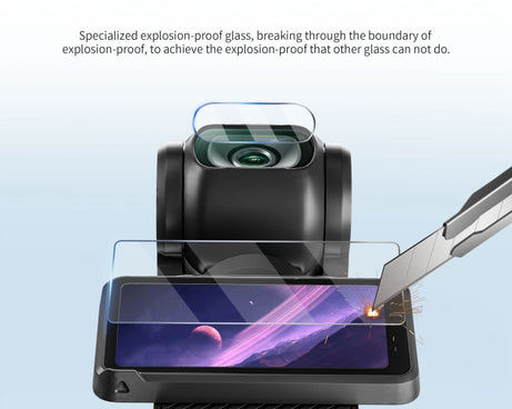 For DJI OSMO Pocket 3 STARTRC 2 in 1 Tempered Glass Lens Protector + Screen Film