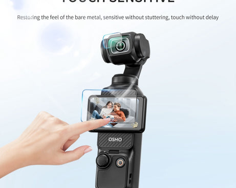 For DJI OSMO Pocket 3 STARTRC 2 in 1 Tempered Glass Lens Protector + Screen Film