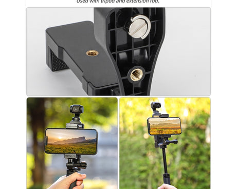 For DJI OSMO Pocket 3 Sunnylife Front Phone Holder Mount Handheld Tripod Expansion Brackets, OP3-ZJ747