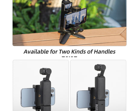 For DJI OSMO Pocket 3 Sunnylife Front Phone Holder Mount Handheld Tripod Expansion Brackets, OP3-ZJ747
