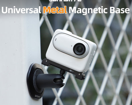 Sunnylife Universal Metal Magnetic Base 1/4 inch Adapter Aluminium Alloy Pivot Stand Base