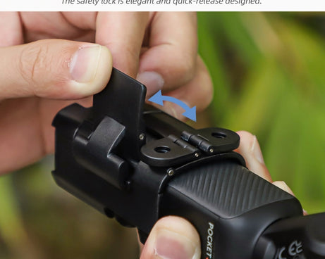 For DJI OSMO Pocket 3 Sunnylife Expansion Adapter Foldable Dual Hooks Adapter Protective Case Bracket