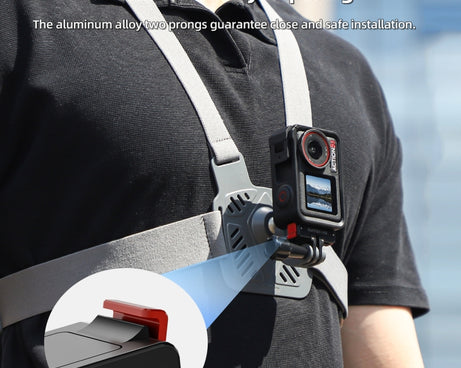 For DJI Osmo Action 5 Pro / 4 / 3 Sunnylife Foldable Magnetic Quick Release Mount Action Camera Selfie Stick Tripod Adapter Cam Stand