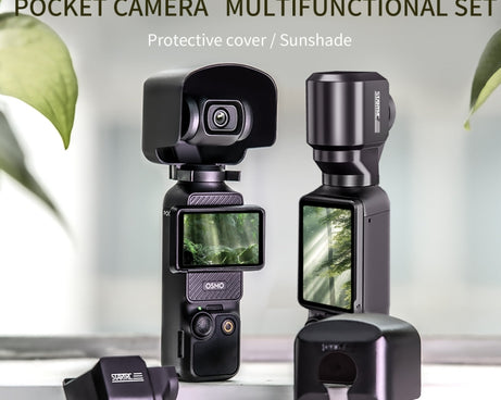 For DJI OSMO Pocket 3 STARTRC 2 in 1 Gimbal Camera Lens Cover Sunshade