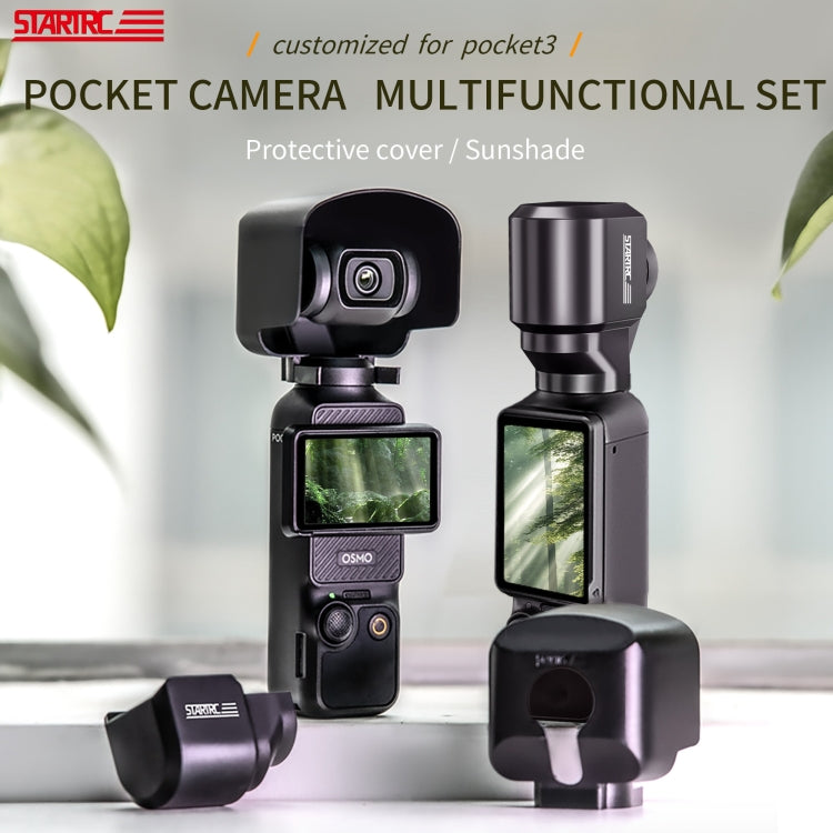 For DJI OSMO Pocket 3 STARTRC 2 in 1 Gimbal Camera Lens Cover Sunshade