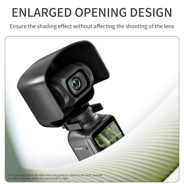 For DJI OSMO Pocket 3 STARTRC 2 in 1 Gimbal Camera Lens Cover Sunshade