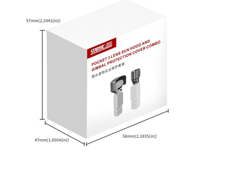 For DJI OSMO Pocket 3 STARTRC 2 in 1 Gimbal Camera Lens Cover Sunshade