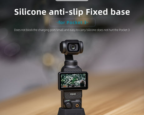 For DJI Osmo Pocket 3 STARTRC Silicone Desktop Base Bracket