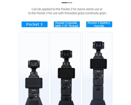 For DJI Osmo Pocket 3 STARTRC Silicone Desktop Base Bracket