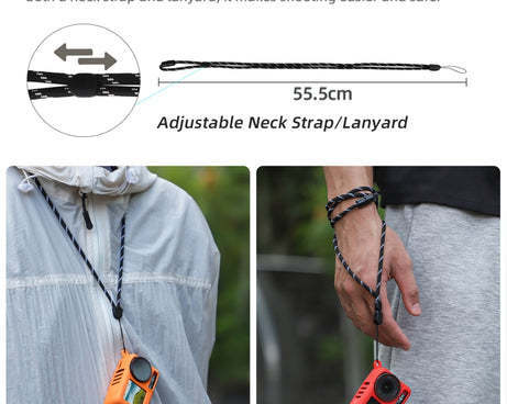 For DJI Osmo Action 5 Pro / 4 / 3 2pcs Sunnylife Silicone Lens Cap