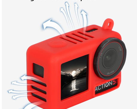 For DJI Osmo Action 5 Pro / 4 / 3 2pcs Sunnylife Silicone Lens Cap