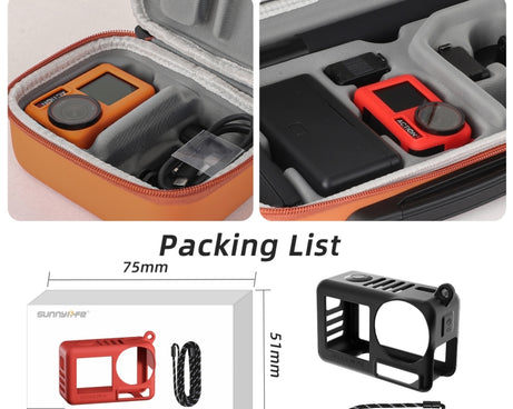 For DJI Osmo Action 5 Pro / 4 / 3 2pcs Sunnylife Silicone Lens Cap