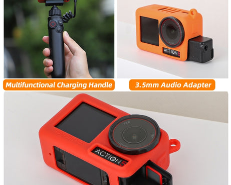 For DJI Osmo Action 5 Pro / 4 / 3 2pcs Sunnylife Silicone Lens Cap