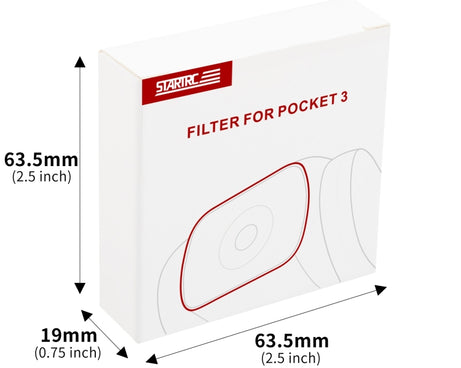 For DJI OSMO Pocket 3 STARTRC 1/4 Black Mist Filter, Black Mist