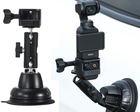For DJI OSMO Pocket 3 STARTRC Suction Cup Holder Expansion Adapter Bracket, For DJI OSMO Pocket 3 Suction Cup Holder