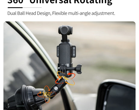 For DJI OSMO Pocket 3 STARTRC Suction Cup Holder Expansion Adapter Bracket, For DJI OSMO Pocket 3 Suction Cup Holder