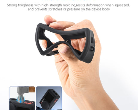 For DJI Osmo Action 5 Pro STARTRC Silicone Protective Case with Lens Cover