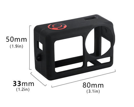 For DJI Osmo Action 5 Pro STARTRC Silicone Protective Case with Lens Cover