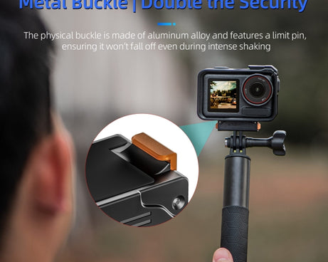 For DJI Osmo Action 5 Pro STARTRC Plastic Quick Adapter Magnetic Extension Bracket