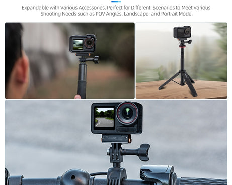 For DJI Osmo Action 5 Pro STARTRC Plastic Quick Adapter Magnetic Extension Bracket