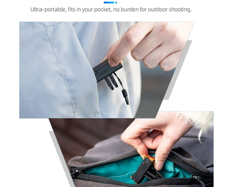 For DJI Osmo Action 5 Pro STARTRC Plastic Quick Adapter Magnetic Extension Bracket