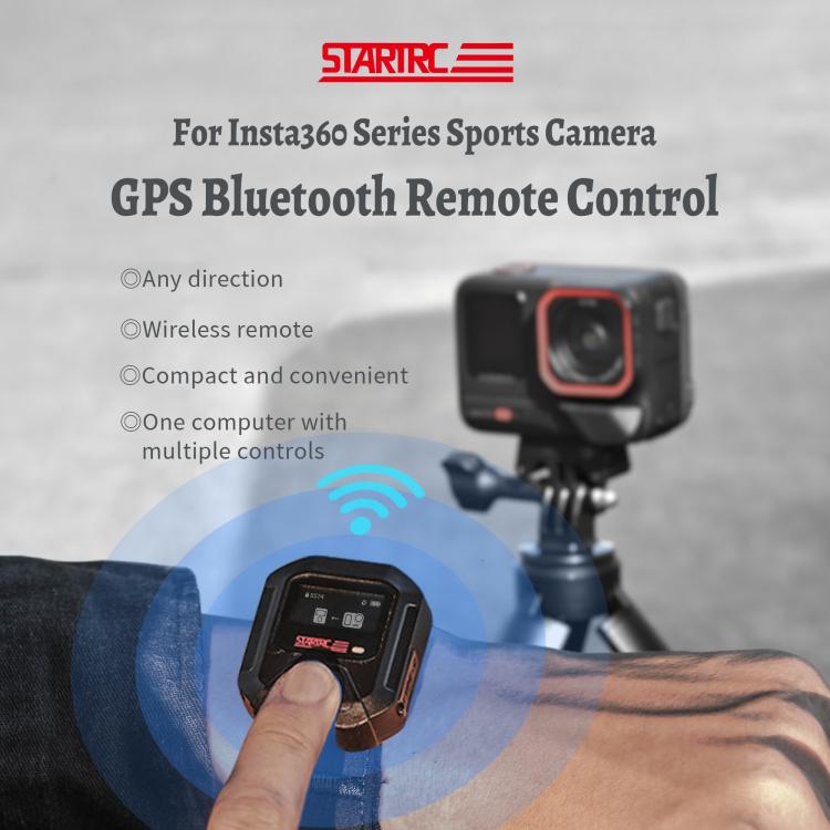 STARTRC GPS Bluetooth Remote Control For Insta360 X4 Series / Ace Pro Series / GO 3S Series, For Insta360 X4 Series