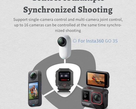 STARTRC GPS Bluetooth Remote Control For Insta360 X4 Series / Ace Pro Series / GO 3S Series, For Insta360 X4 Series