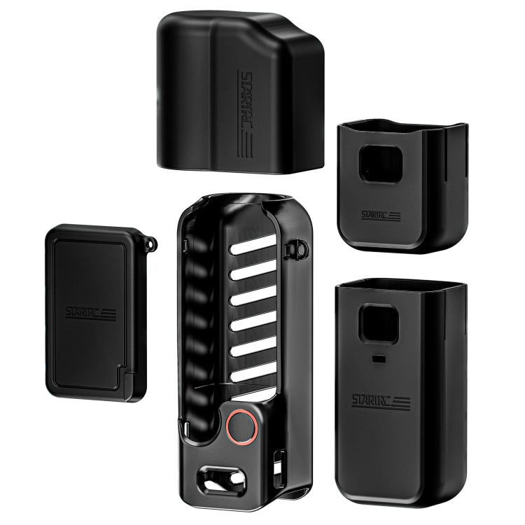 For DJI OSMO Pocket 3 STARTRC 5 in 1 Body Lens Handle Screen Silicone TPU Case, 5 in 1 Case
