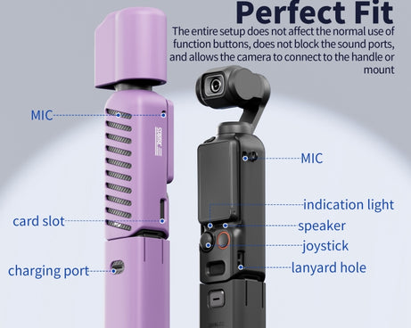 For DJI OSMO Pocket 3 STARTRC 5 in 1 Body Lens Handle Screen Silicone TPU Case, 5 in 1 Case