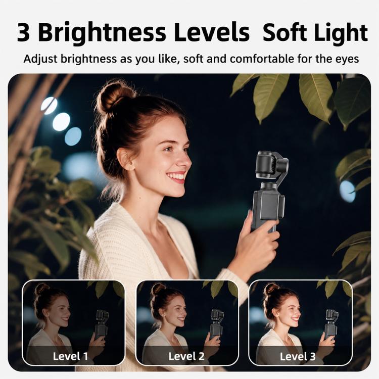 For DJI Osmo Pocket 3 Desiontal Portable Magnetic Fill Light, PM01 Single Light, PM01 Single Light