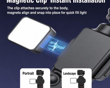 For DJI Osmo Pocket 3 Desiontal Portable Magnetic Fill Light, PM01 Single Light, PM01 Single Light
