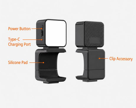 For DJI Osmo Pocket 3 Desiontal Portable Magnetic Fill Light, PM01 Single Light, PM01 Single Light