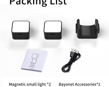 For DJI Osmo Pocket 3 Desiontal Portable Magnetic Fill Light, PM02 Dual Light, PM02 Dual Light