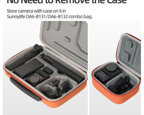 For DJI Osmo Action 6 Sunnylife Protective Case Frame Mount AdapterHousing Case with Detachable Sun Hood, For DJI Osmo Action 6