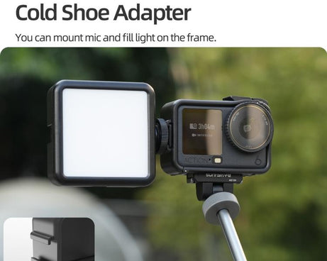 For DJI Osmo Action 6 Sunnylife Protective Case Frame Mount AdapterHousing Case with Detachable Sun Hood, For DJI Osmo Action 6