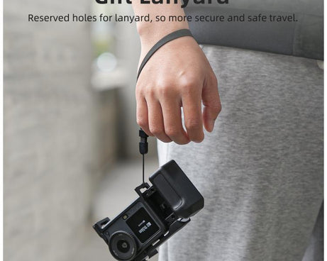 For DJI Action 6 Sunnylife 2-in-1 Detachable Protective Frame & Street Photography Handle Ergonomic Hand Grip Quick Release Shutter Handle, For DJI Action 6