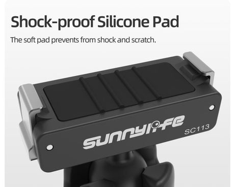 Sunnylife Dual-Direction Magnetic Quick-Release Ball-Joint Adapter Mount 360 Rotatable Suction Cup Bracket For DJI Osmo Nano / Action 6, For DJI Osmo Nano / Action 6
