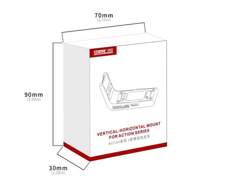 For DJI Osmo Action 5 Pro / 4 / 3 STARTRC L-shaped Magnetic Quick Release Bracket, For DJI Osmo Action 5 Pro / 4 / 3 L-shaped