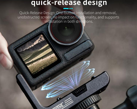 For DJI Osmo Action 5 Pro / 4 / 3 STARTRC L-shaped Magnetic Quick Release Bracket, For DJI Osmo Action 5 Pro / 4 / 3 L-shaped
