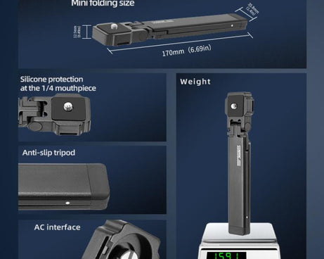 STARTRC Universal Pocket Magnetic Tripod for Cameras