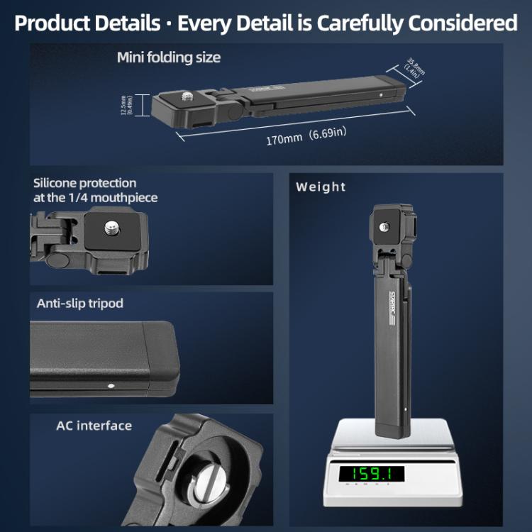STARTRC Universal Pocket Magnetic Tripod for Cameras