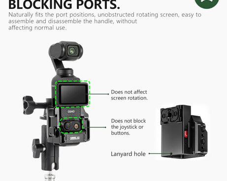 For DJI OSMO Pocket 3 STARTRC Metal Protection Frame Cage Expansion Adapter Bracket, For DJI OSMO Pocket 3 Metal Protection Frame