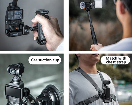 For DJI OSMO Pocket 3 STARTRC Metal Protection Frame Cage Expansion Adapter Bracket, For DJI OSMO Pocket 3 Metal Protection Frame
