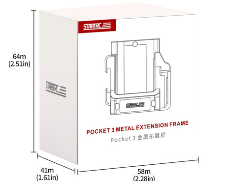 For DJI OSMO Pocket 3 STARTRC Metal Protection Frame Cage Expansion Adapter Bracket, For DJI OSMO Pocket 3 Metal Protection Frame