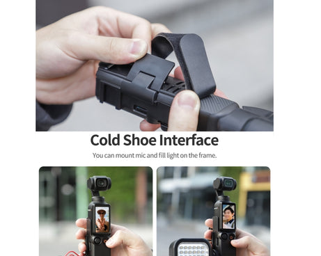 For DJI OSMO Pocket 3 Sunnylife Hand Band Protective Frame Cold Shoe Extension Handle Cover