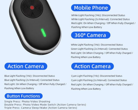 STARTRC Mini Action Camera Wireless Remote Control, General