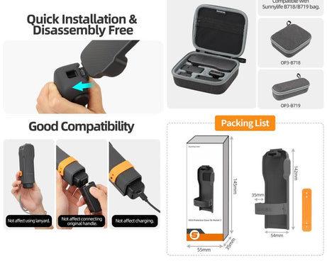 For DJI Osmo Pocket 3 Sunnylife Storage Box Protective Case Cover