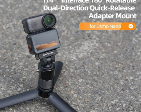 For DJI Osmo 360 Sunnylife Dual-Direction Magnetic Quick Release Adapter Mount