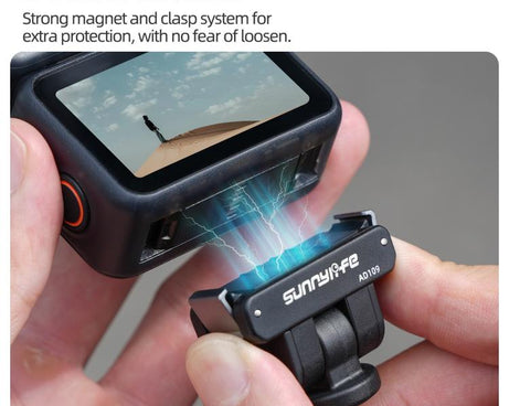 For DJI Osmo 360 Sunnylife Dual-Direction Magnetic Quick Release Adapter Mount