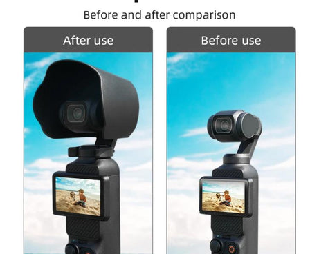 For DJI OSMO Pocket 3 BRDRC Sunshade Lens Protective Cover Hood